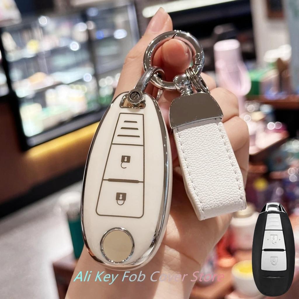 Car Key Case Cover Keychain For Suzuki Swift Ignis Grand Vitara Liana Scorss Grand Kizashi Protective Key Fob Cover
