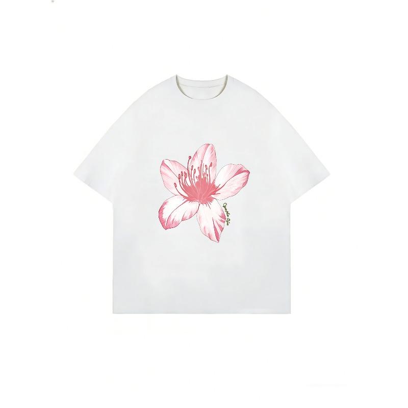 Oversized T Shirt Dress Black Floral Print With Text For Casual Wear