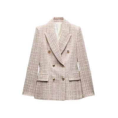 Υφασμάτινο Δίκουκο Κοστούμι Παλτό για Γυναίκες Χειμώνας Μοντέρνο Σχέδιο με Επένδυση στους Ώμους Μοντέρνο με Υφή Υψηλής Ποιότητας