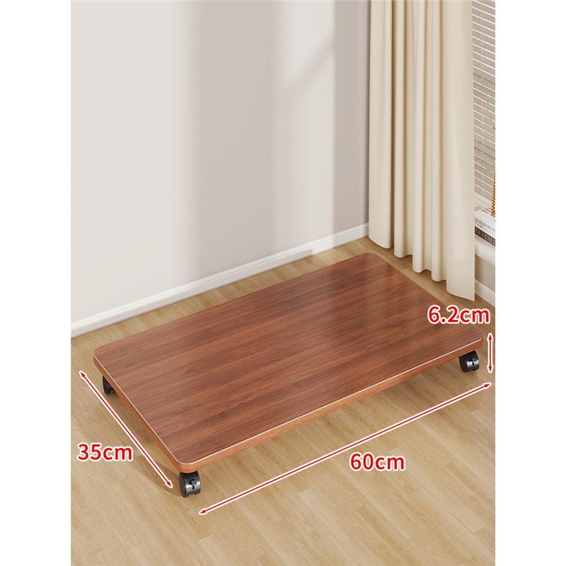 Multi-Purpose Movable Storage Tray with Casters: Floor Stand, Shelf, Bracket, and Container