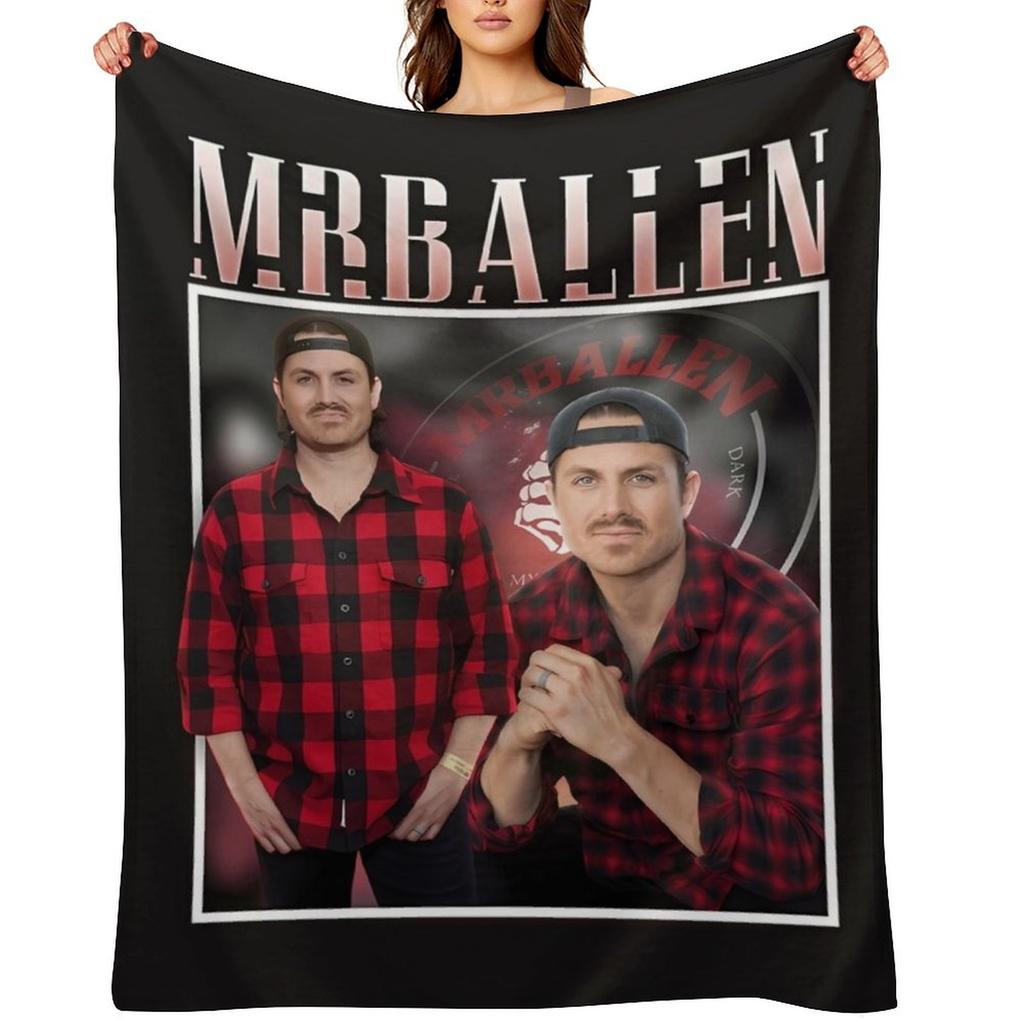 Mrballen Vintage T Shirt Throw Blanket Single Bed linens Polar Sleeping Bag Blankets