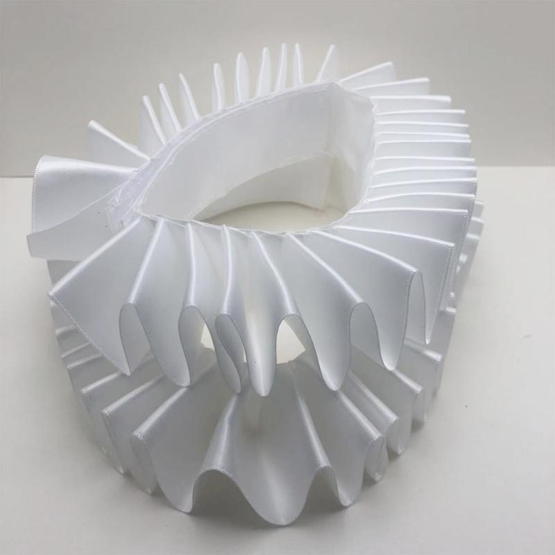 Elżbietański kołnierz kryza Średniowieczne Style Odpinany Kołnierz Wzorzysty Falbankowy Kołnierz do Autentycznych Średniowiecznych Zestawów Kostiumowych