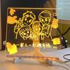 Acrylic Colorful LED Writing Board Night Light Kids Drawing Board USB Message Board  Painting Board