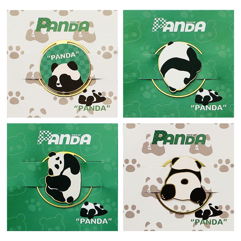 Sichuan Chengdu Giant Panda Metal Bookmark Gift Box - Cute Cartoon Chinese Style