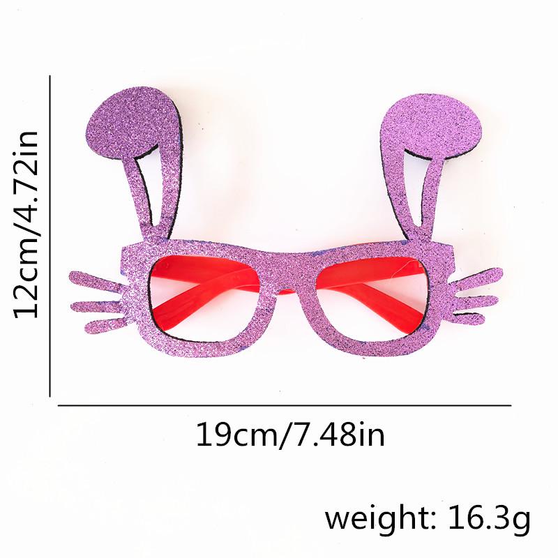 Easter Cartoon Glasses with Colorful Egg, Rabbit, Chick Designs for Adults and Kids - Perfect for Festival Parties