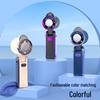 Foldable Portable Neck Hanging Fan with Digital Display and High-Speed Cooling Ice Pack