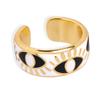 Men's Adjustable Retro Demon Eye Enamel Ring