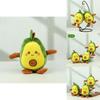 Adorable Four-inch Avocado Plush Toy Keychain Cute Backpack Charm Gift For Kids