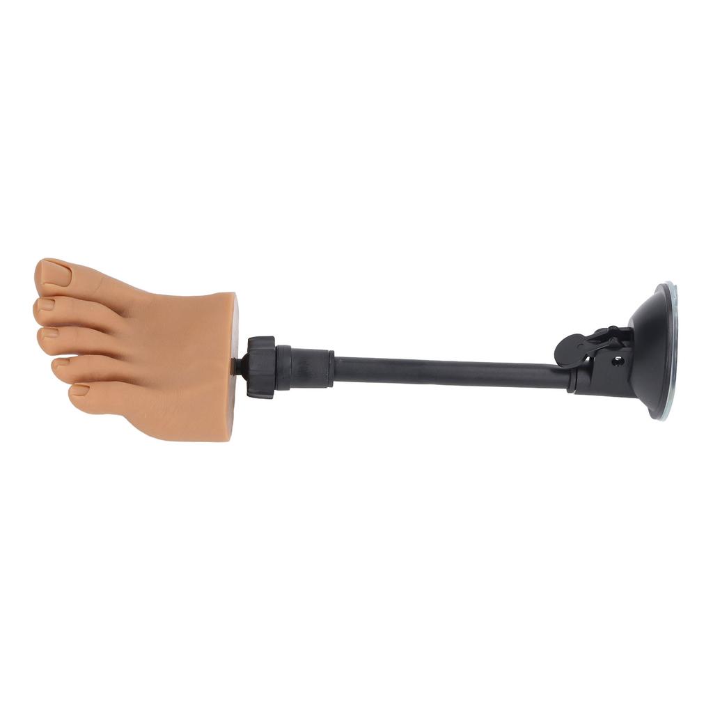 Silicone Nail Art Practice Foot Model Nail Tip Training Foot Model Silicone Half Foot Model With Stand for Home Nail
