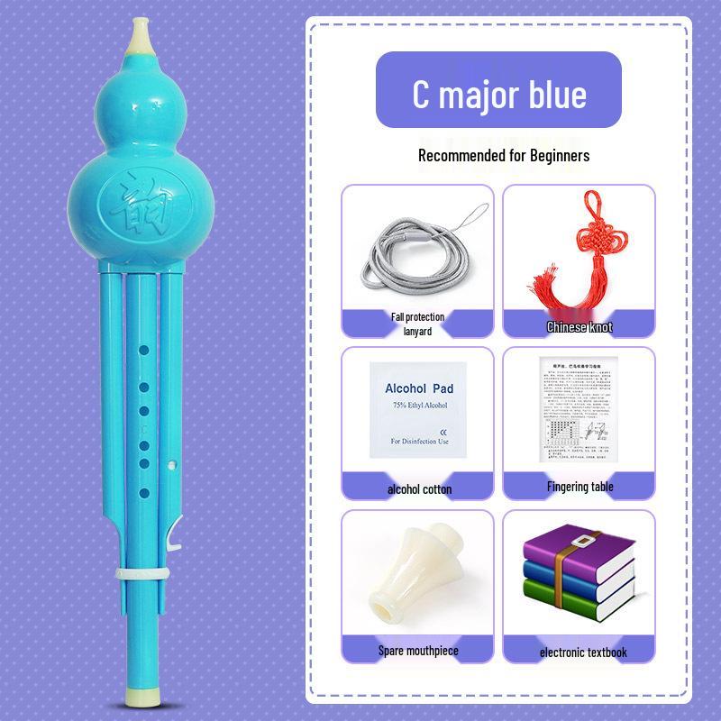 Beginner Hulusi Gourd Flute for Primary School Students - Ethnic B-flat and C Key Musical Instrument