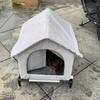 Outdoor Cat House All Season Waterproof Elevated Base Summer Heat Insulation Winter Warm Shelter For Stray Cats Small Dogs