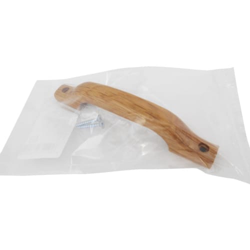 Waki Sangyo Clear Wooden Handle for Drawers, Doors, and Furniture, 120mm Long, TW-388