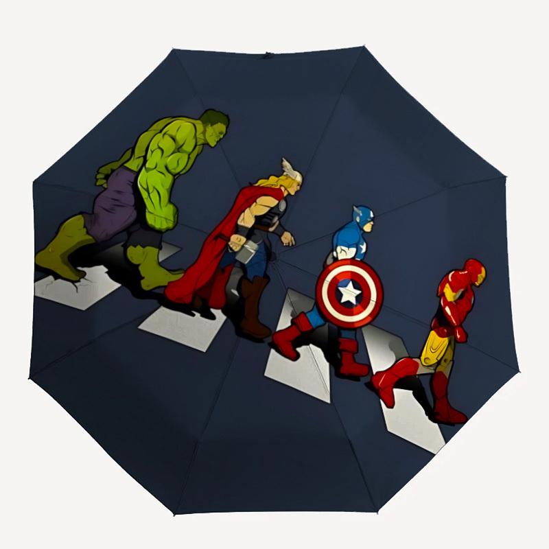 

1pc AvengersAutomatic Open/close, All-Season Portable Folding Umbrella, Perfect Gift for FriendsSturdy Ribs yy250811024