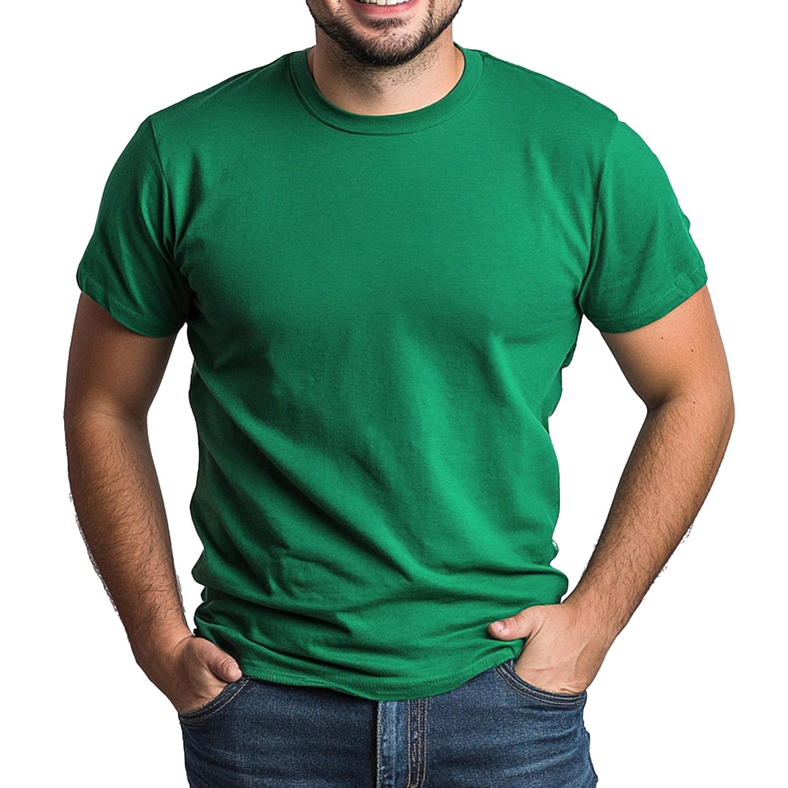 

Футболка для взрослых зеленого цвета с круглым вырезом и короткими рукавами с принтом зеленого цвета L зелёный