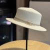 Spring and summer new straw hat women's sun hat fashionable retro French flat top hat outdoor seaside sun hat tide