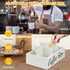 11,7x8x3,2 Zoll Größe Kaffee-Station-Organizer Holzmaterial Kaffeekapselhalter Küchenaufbewahrung