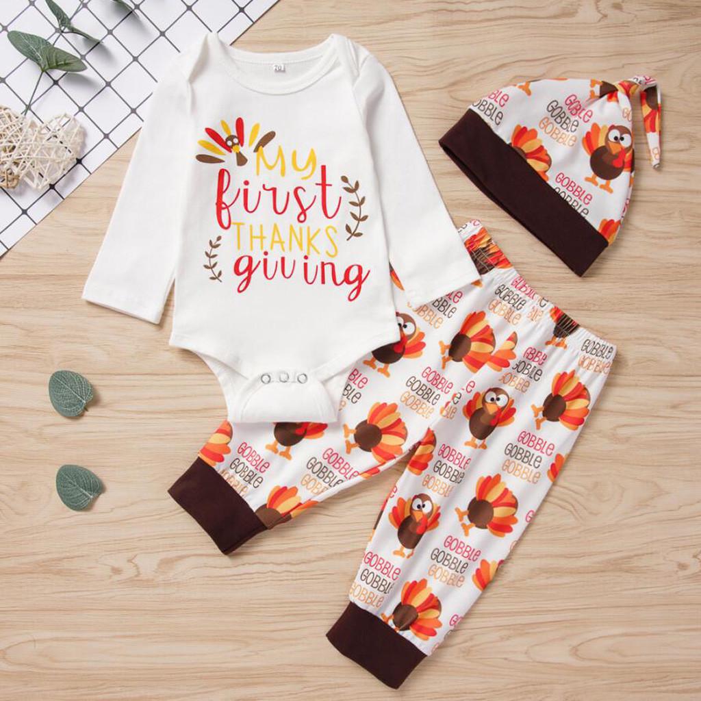baby boy thanksgiving romper
