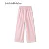 Balabala Girls' Summer Thin Straight-Leg Casual Pants