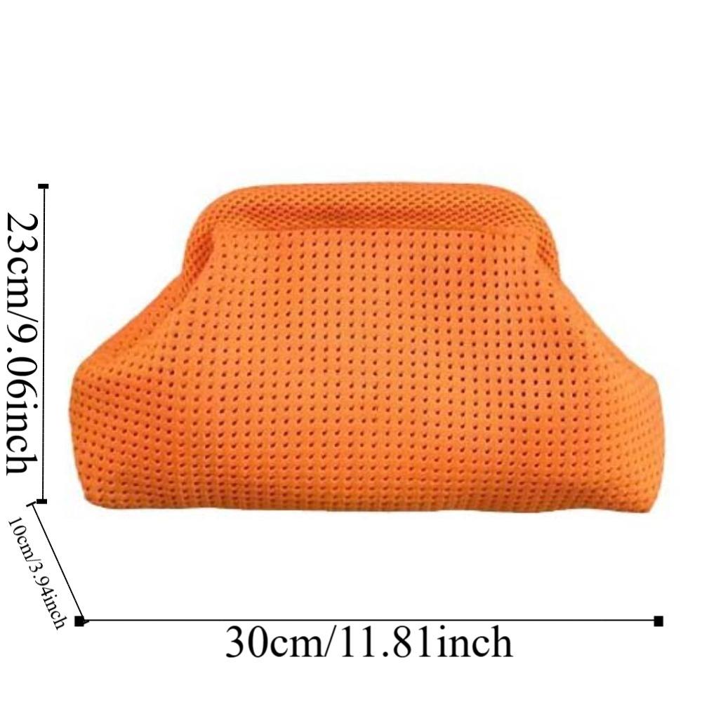 Weiche Sommer Strand Clutch Tasche Polyester Hohl Ausgestanzte Beutel Aufbewahrungstasche Kleine Häkel Handtasche Täglich