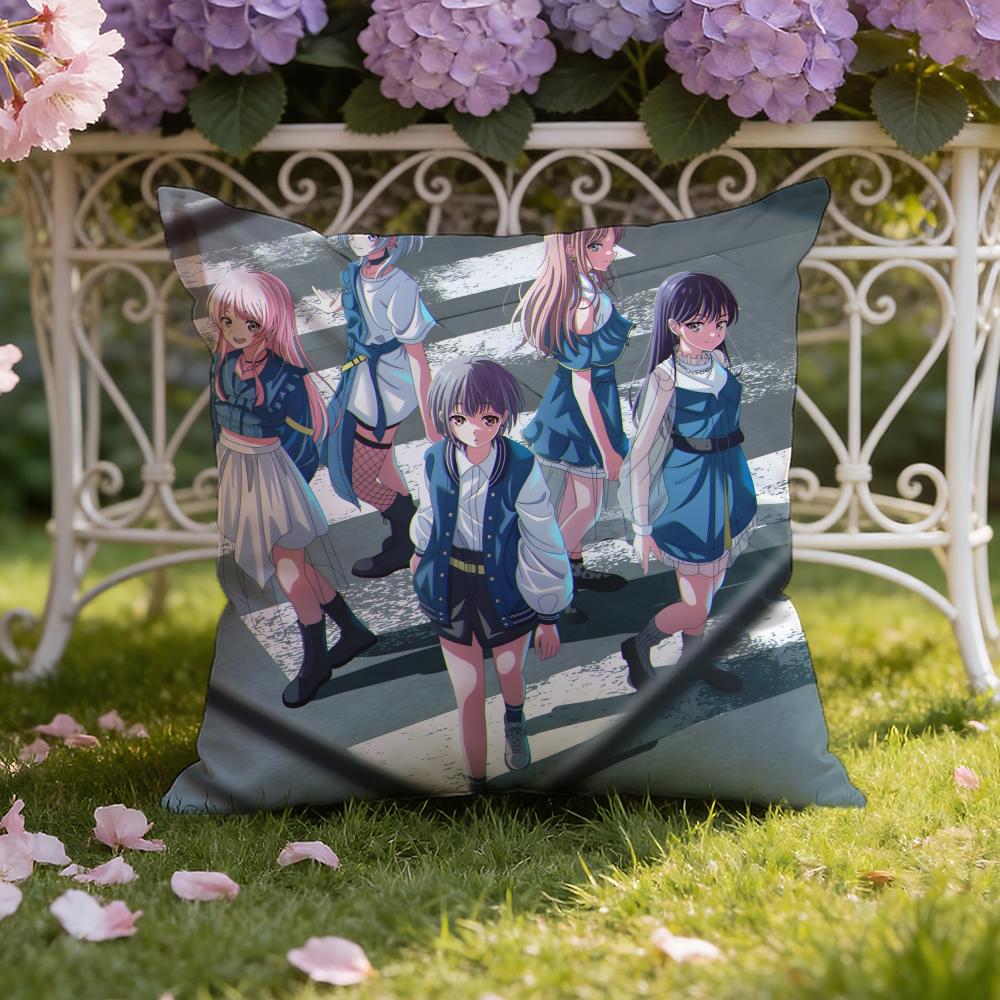 Anime B-BanG D-Dream! It's MyGO Cushion Cover Home & Car Dual-Scene Pillow Cover: Reversible for Premium Comfort
