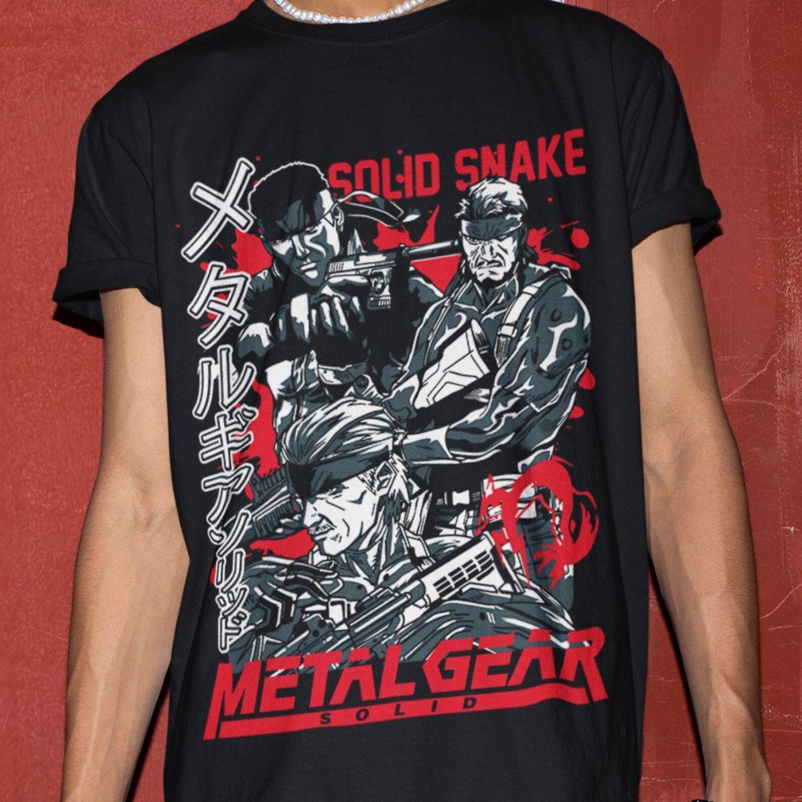 MGS1 - Snake shirt, Metal gear Solid retro shirt, Gift for fans, Snake & Raiden MGS Sons Of Liberty Unisex T-shirt XL