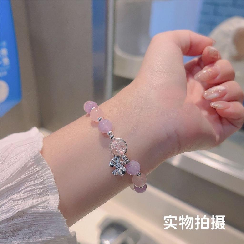 Butterfly bracelet female ins niche design gray moonlight bracelet DIY bracelet student