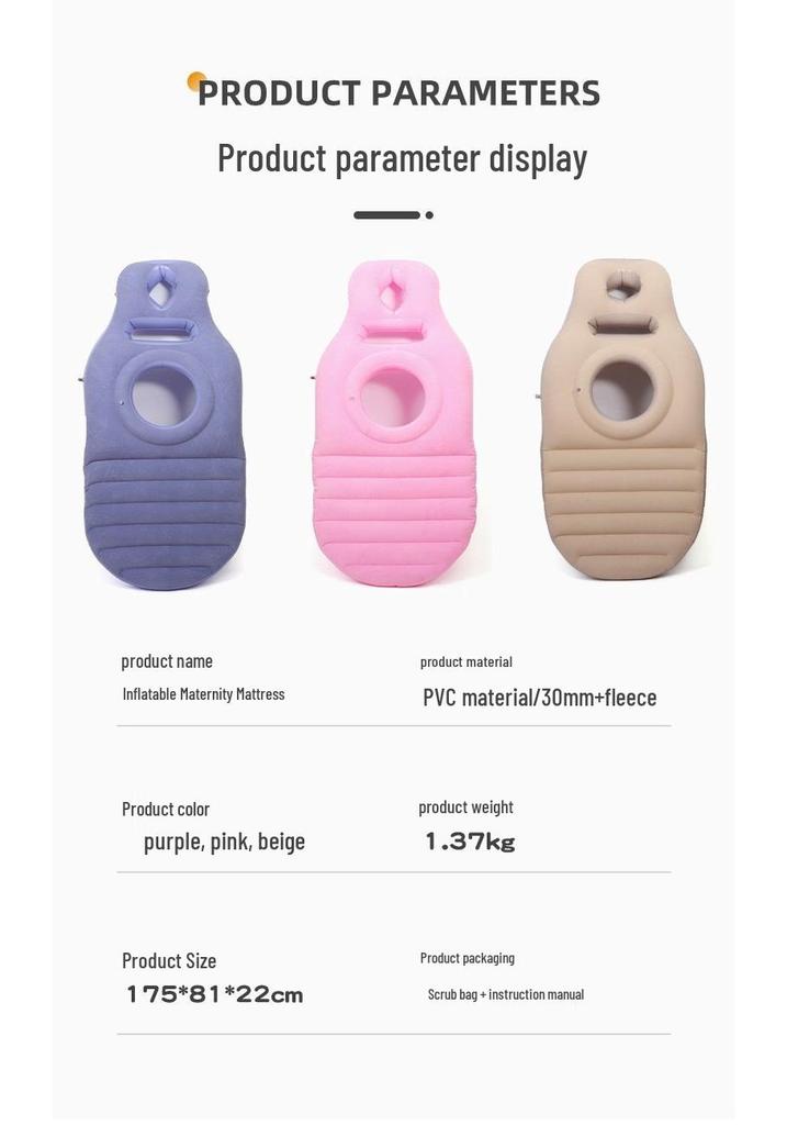 Flocked Inflatable Pregnancy Pad for Sleeping