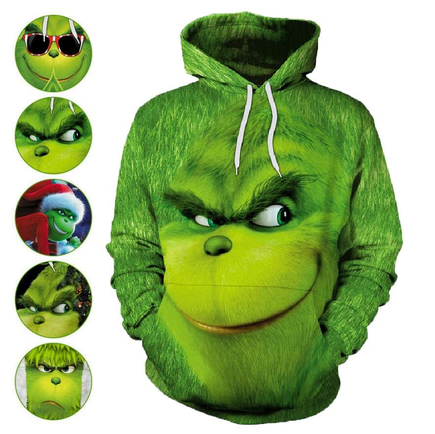 Men New The Hoodies 3d Printed Pullover Sweatshirt Christmas Cosplay Coat