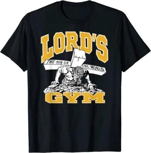 Lord s Gym T-Shirt – Funny Jesus Christian Faith Workout Parody Tee S