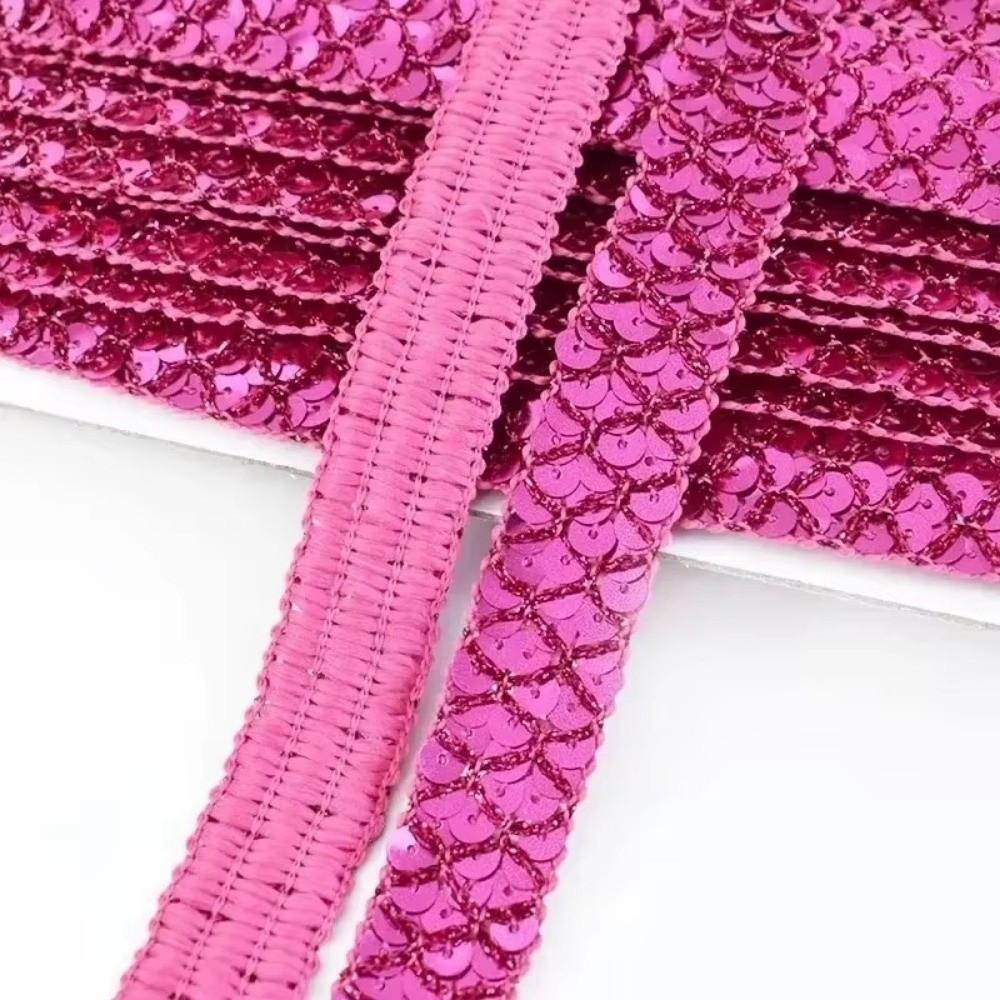 Sequin Lace Trim 2cm Wide Decoration Applique Fashion Braided Ribbons  for Dance Dress Clothes