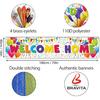 Welcome Home Banner - Welcome Back Decorations - 6 X 1.3ft - We Missed You Banner (White)