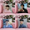 Korean S-Song K-Kang Pillow Case Soft Plush Fabric Double-Sided Printed Cushion Cover Warm Winter Sofa Pillow Case