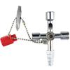 Multi-Functional Water Utility Triange Key Wrench Plumbing Spanner Square Triangle Train Electrical Cupboard Elevator Cabinet