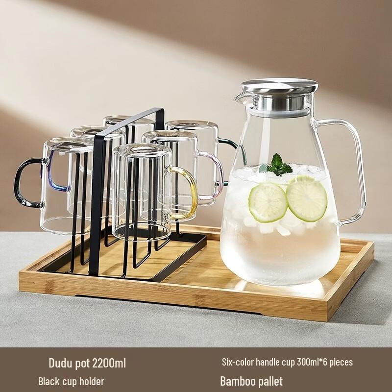Boyiduo Dudu 2200ML High Borosilicate Glass Pitcher Set