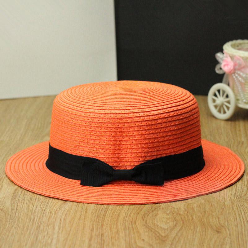 New Fashion Women Lady Fedora Hat Trilby Bowknot Straw Panama Beach Sun Hat