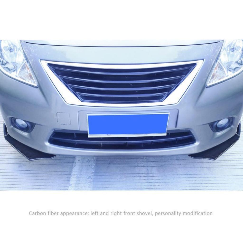 For Toyota Rise A200A/A210A/Daihatsu Rocky A200S/A210S Front Bumper Lip Spoiler 2-Piece Adjustable Cover Trim