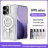 Przezroczyste Odporne na Upadki Obrotowe Etui Magnetyczne na Telefon do Serii OPPO i Realme 15