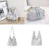 Street Style Nylon Flower Bow Pattern Backpack With Soft Structure And Spacious Design