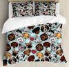 Bulldog Bedding Set For Bedroom Bed Home Group Of Young French Bulldogs With Adorable Exp Duvet Cover Quilt Cover And Pillowcase