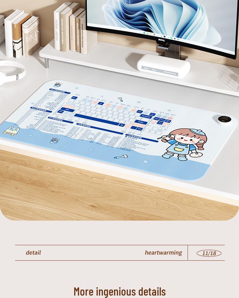 Waterproof Heating Desk Pad – Warm Hand Warmer for Office, Homework, and Winter