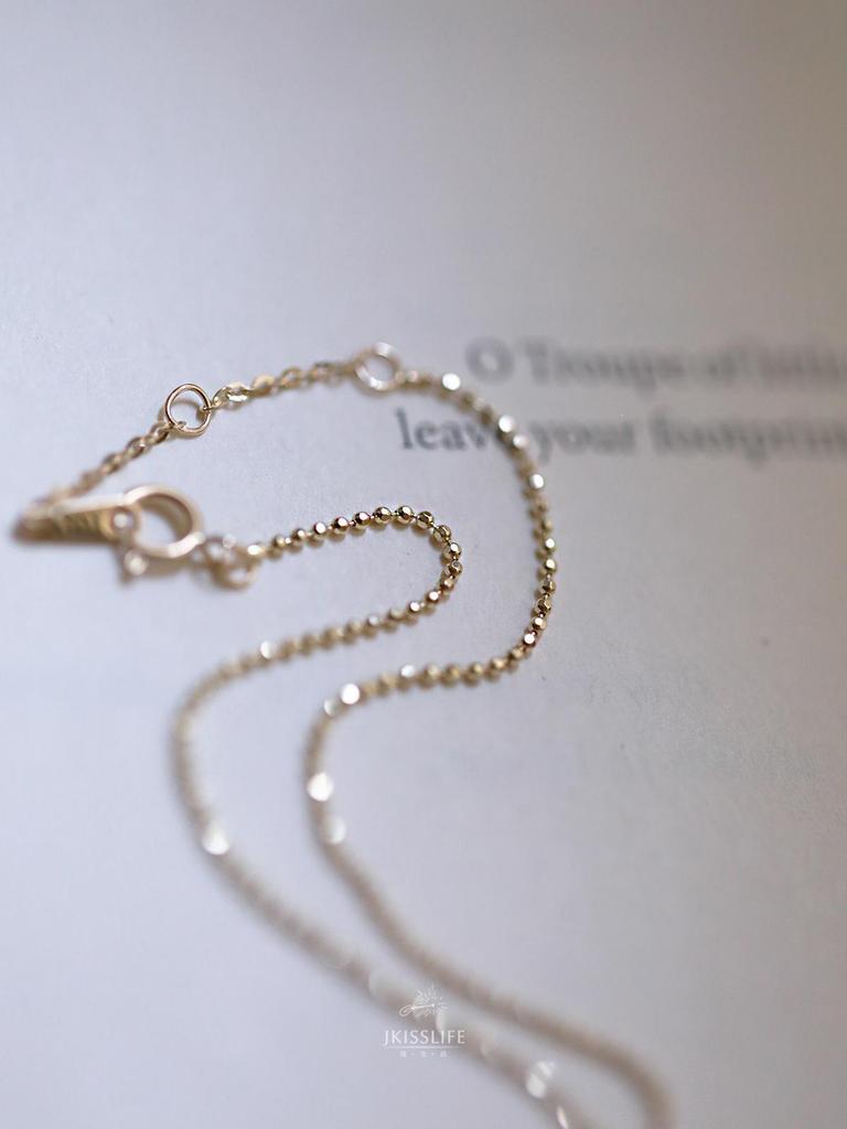 Xin Zhe Mei S925 Sterling Silver Gold-Plated Women’s Light Luxury Fine Gold Bean Bracelet