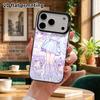 Phone Case: 2D Flat Design, Suitable for iPhone 18 17 16 15 14 13Pro In Rainbow Silver, Couple Style, Purple-haired Little Angel, Christmas and Hallow