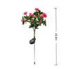 Solar Azalea Flower Stake Lights LED Waterproof Solar Powered Floral Garden Light for Outdoor Patio Yard Pathway Landscape Decor