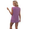 Summer Women's Casual V-Neck Button Sleeveless Vest Knitwear