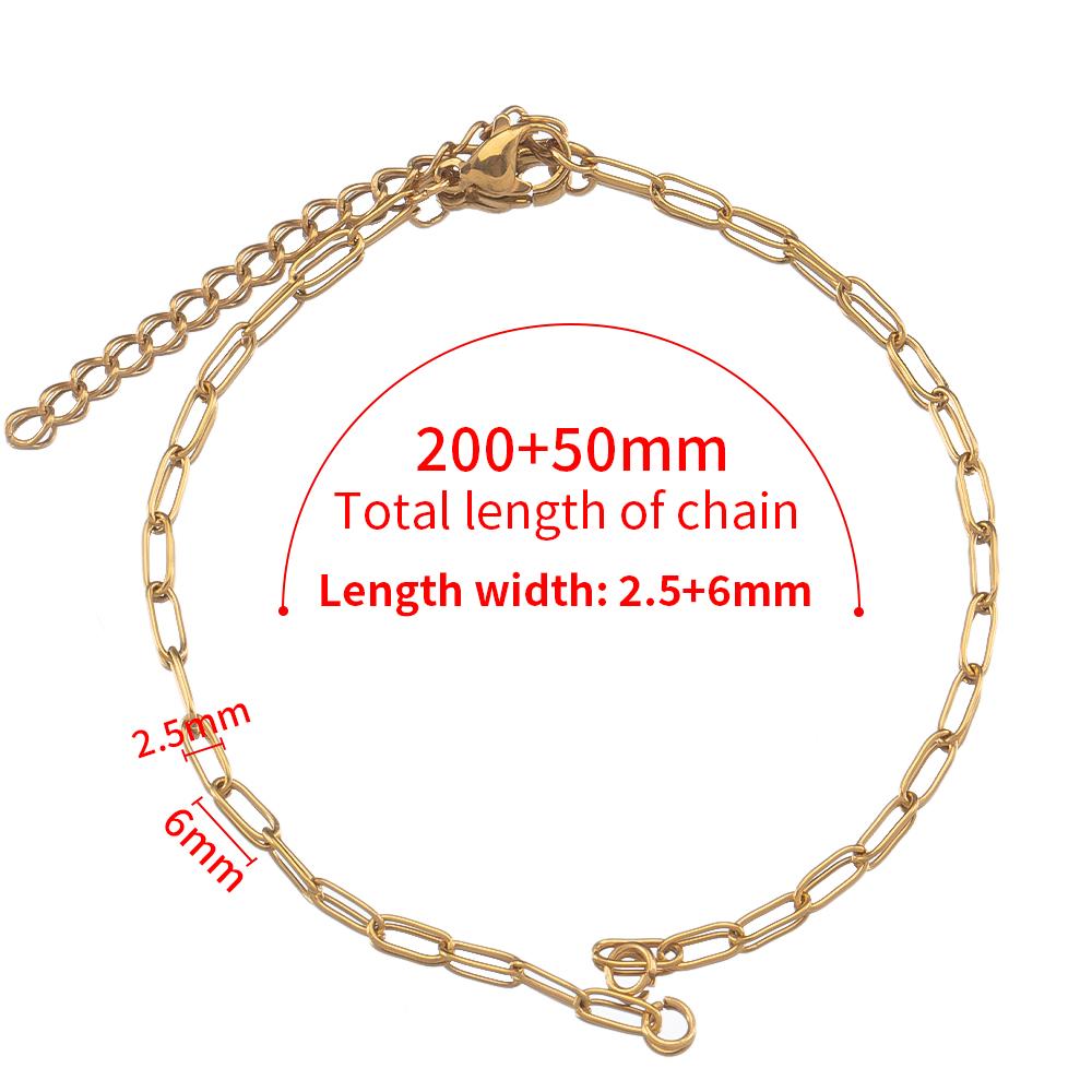 10pc 5pc Stainless Steel Semi-finished Bracelet Frame Chain with Adjustable EXtension Chain Lobster Clasp for DIY Jewelry Making