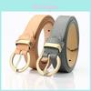 Womens Fashion Casual Pu Leather Waist Belt With Metal Pin Buckle For Office And Daily Wear