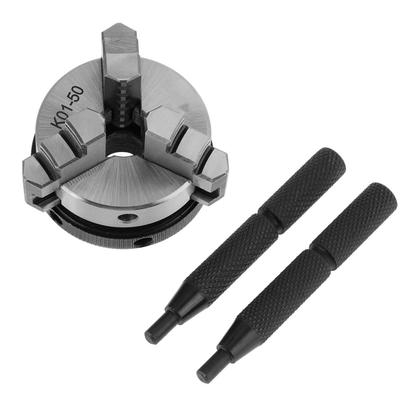 K0150 50 mm rolovacie ručné skľučovadlo Mini drevoobrábacie skľučovadlo s 3 čeľusťami a montážnym závitom
