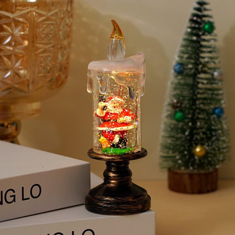 New Christmas decorations, candle lights, snowflake lights, Christmas crystal ball lights, creative Christmas gifts