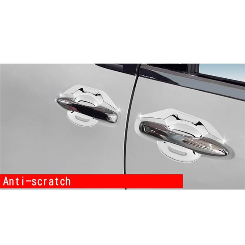 Car Silver Car Exterior Styling Door Handle Bowl Guard Trim Cover Parts For Toyota Alphard 40 Series +