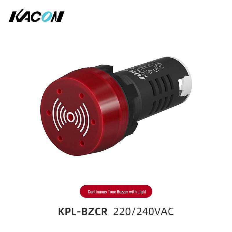 KACON Kaichun 110/220V Buzzer Alarm: 24V Bird Repellent, High-Decibel Sound, and Light Horn.